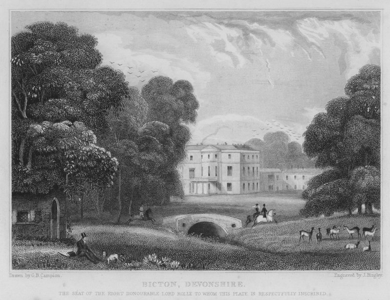 Bicton, Devonshire (gravering) af George Bryant Campion