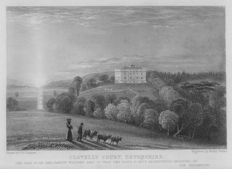 Clovelly Court, Devonshire (gravering) af George Bryant Campion