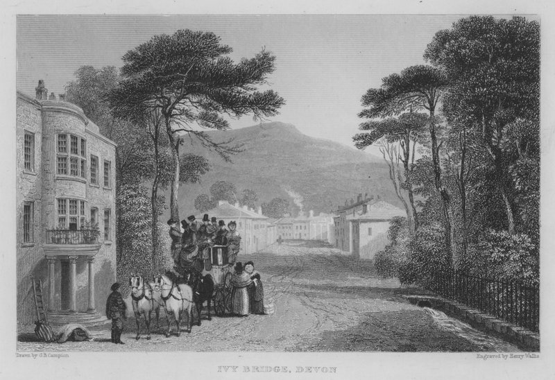 Ivy Bridge, Devon (gravering) af George Bryant Campion