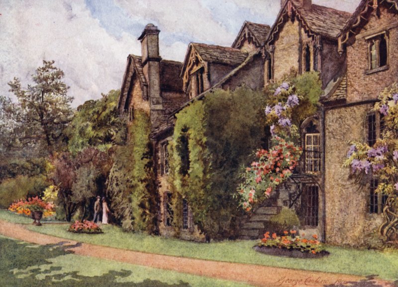 Oxford: The Old Benedictine Buildings, Worcester Collegedani af George Carline