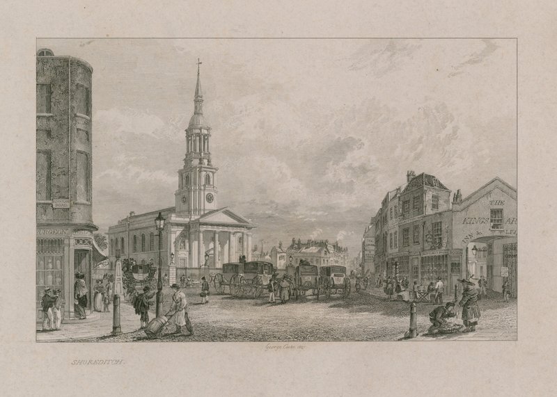 Sankt Leonard-kirken, Shoreditch af George Cooke