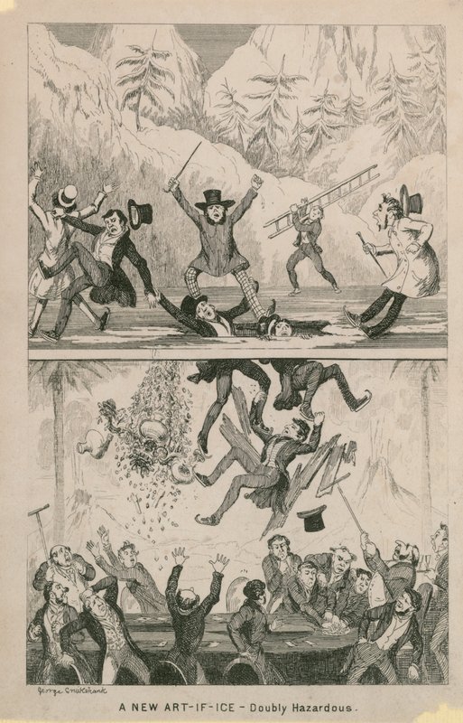 En ny kunst-hvis-is - dobbelt farlig af George Cruikshank