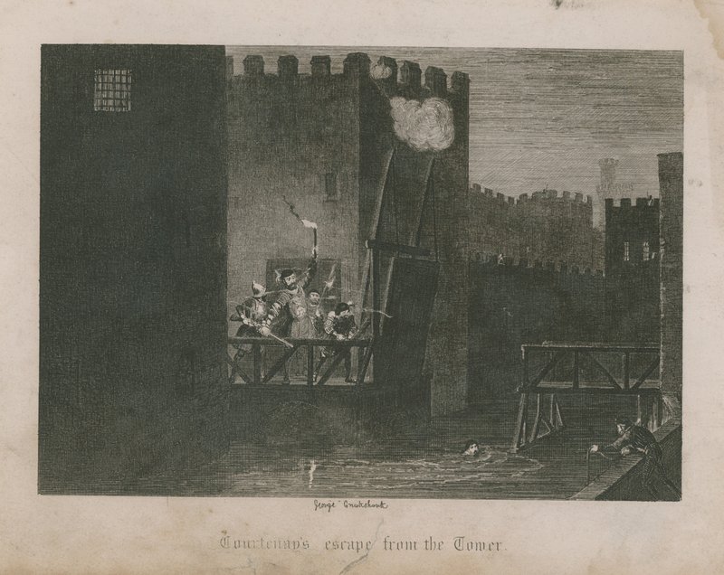 Courtenays flugt fra tårnet af George Cruikshank