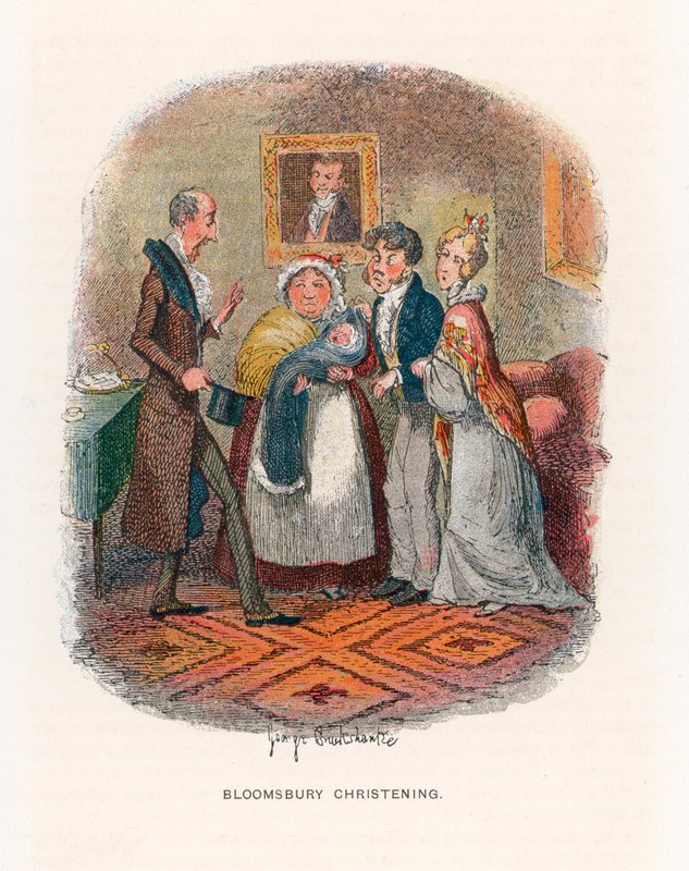 Illustration til hårde tider af George Cruikshank