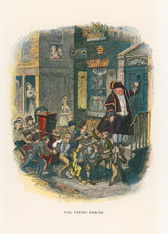 Illustration til Sketches by Boz af George Cruikshank
