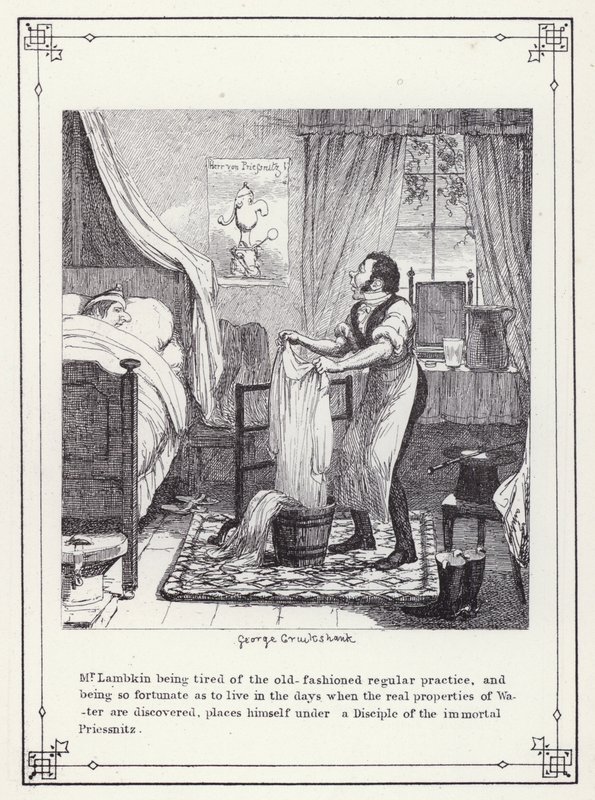 Illustration til The Bachelors Own Book, or The Progress of Mr Lambkin (Gent) (gravering) af George Cruikshank