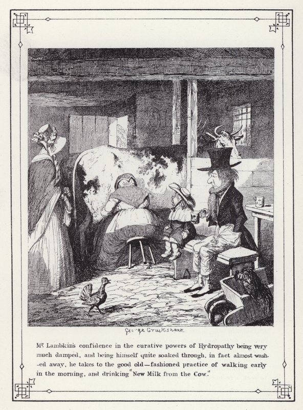 Illustration til The Bachelors Own Book, or The Progress of Mr Lambkin (Gent) (gravering) af George Cruikshank
