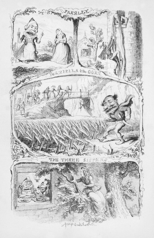 Illustration til The Pentamerone af George Cruikshank (gravering) af George Cruikshank