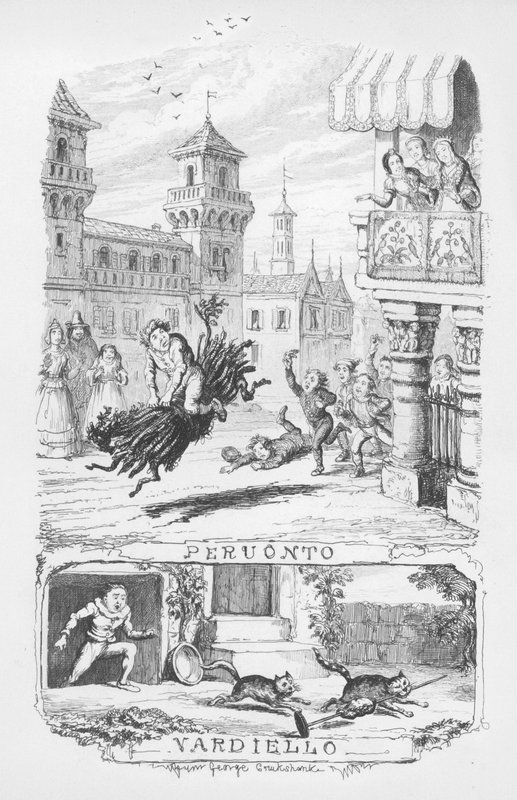 Illustration til The Pentamerone af George Cruikshank (gravering) af George Cruikshank