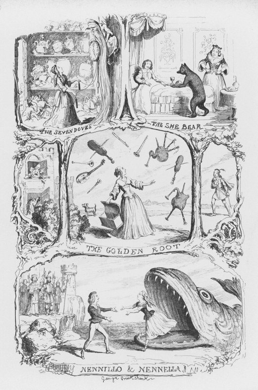 Illustration til The Pentamerone af George Cruikshank (gravering) af George Cruikshank