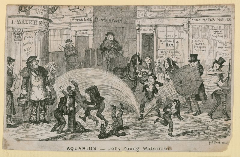 Jolly unge vandmænd af George Cruikshank