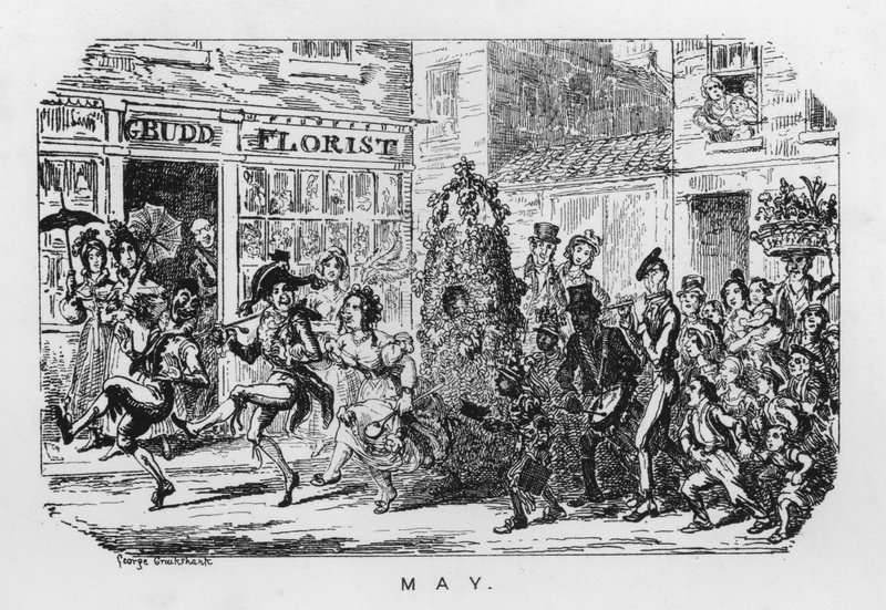 1. maj (gravering) af George Cruikshank