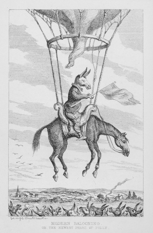 Moderne balooning, eller den nyeste fase af dårskab af George Cruikshank