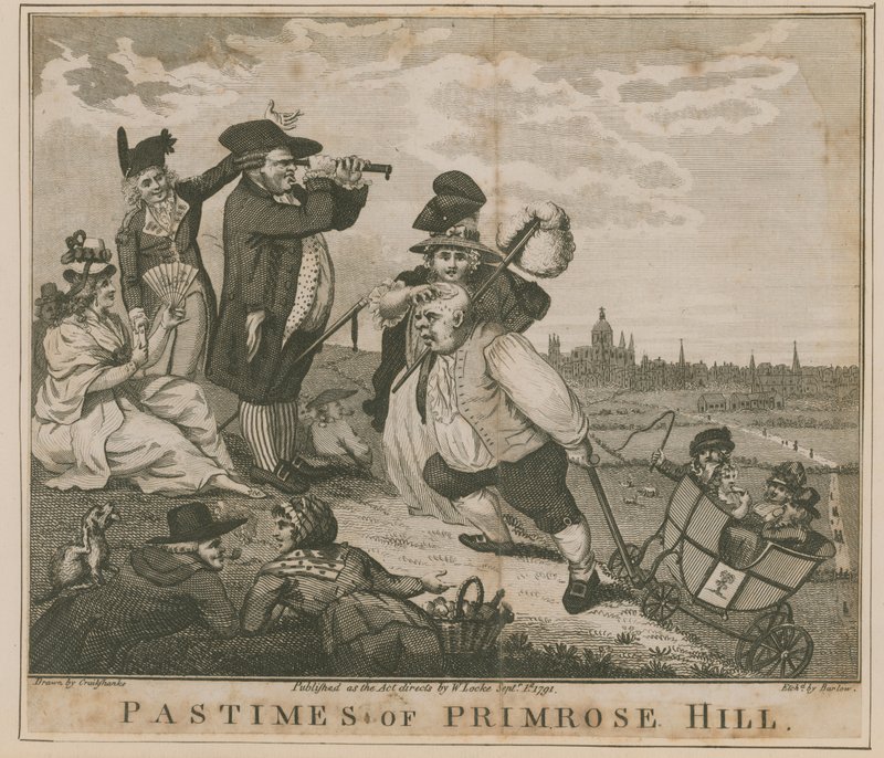 Tidsfordriv af Primrose Hill af George Cruikshank
