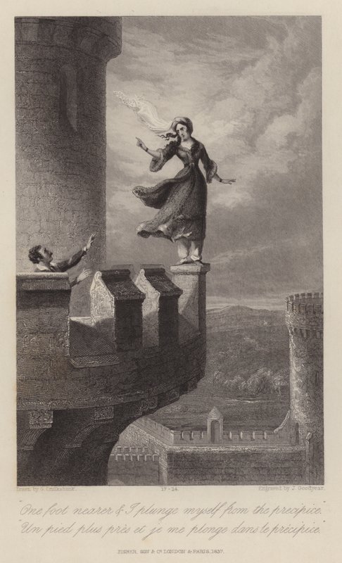 Rebecca og tempelridderen (gravering) af George Cruikshank