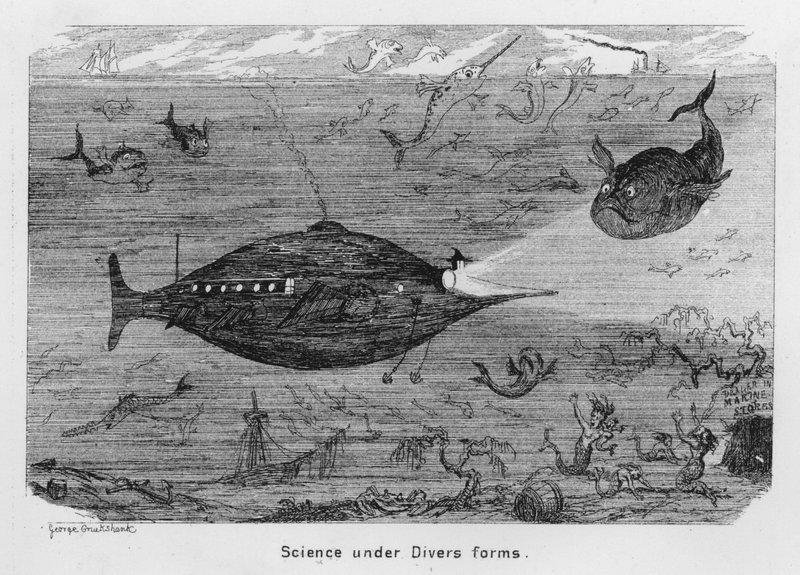 Videnskab under forskellige former (gravering) af George Cruikshank