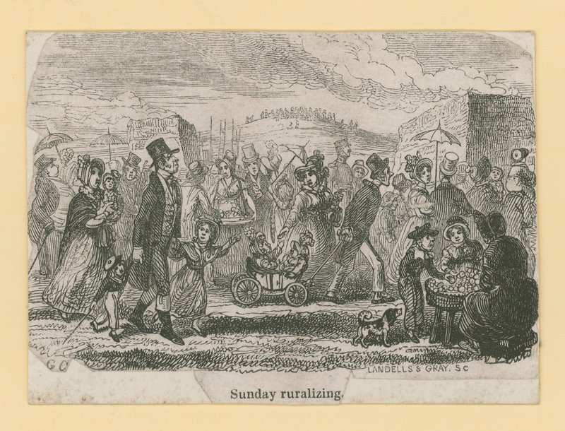 Søndag i landdistrikterne af George Cruikshank
