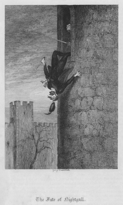 The Fate of Nightgall (gravering) af George Cruikshank