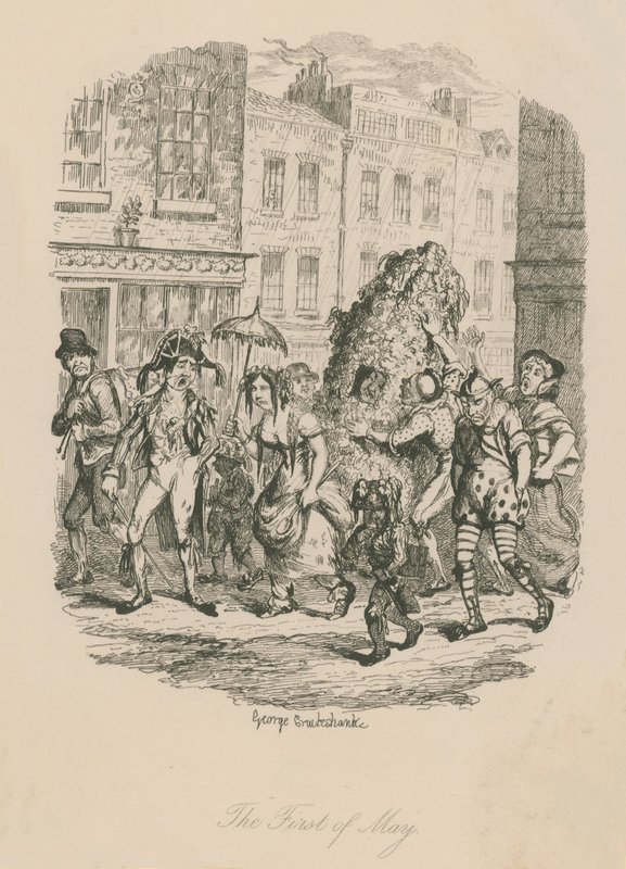 Den første maj af George Cruikshank