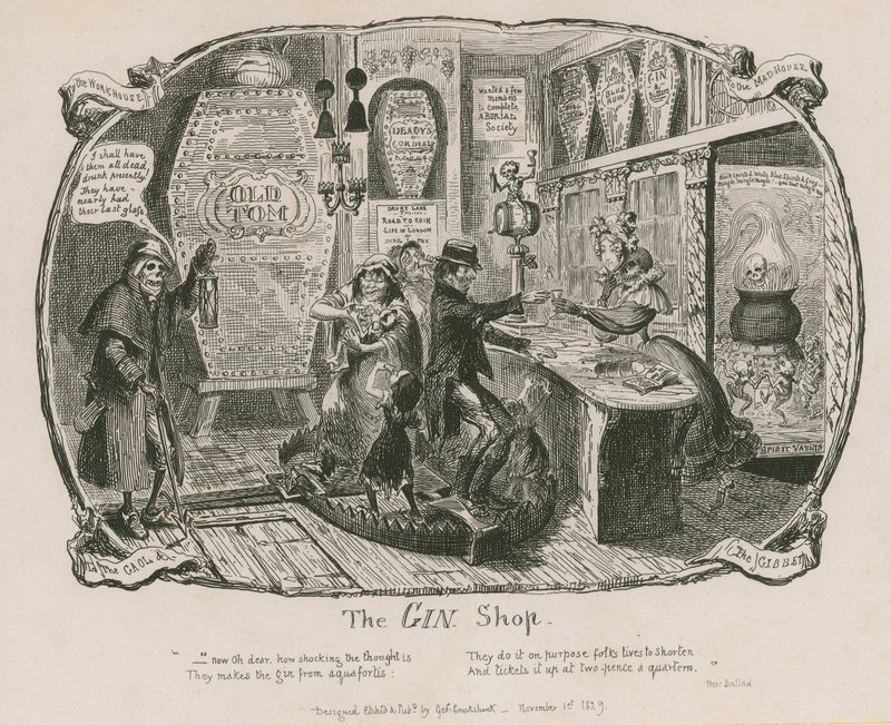 Ginbutikken af George Cruikshank