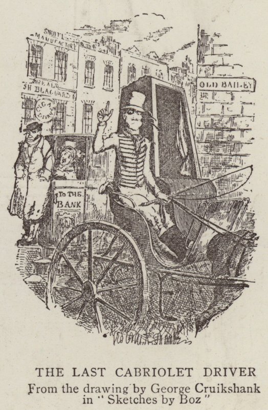 Den sidste cabriolet-chauffør af George Cruikshank
