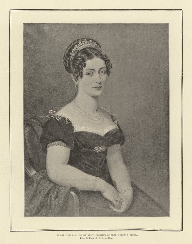 H R H hertuginden af Kent, mor til HM Dronning Victoria af George Dawe