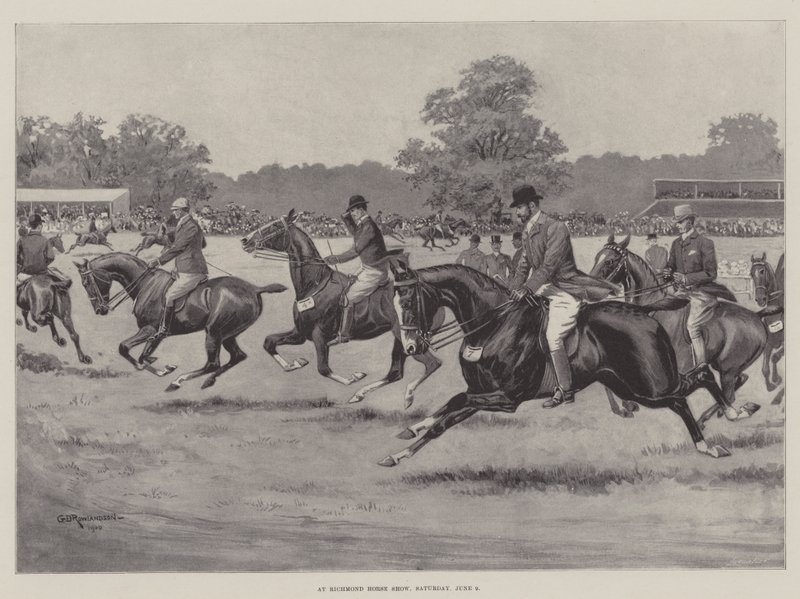 På Richmond Horse Show, lørdag den 9. juni af George Derville Rowlandson