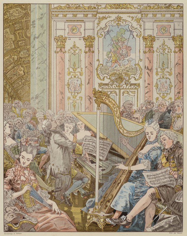Scene fra La Dame de Gai-Fredon, af Quatrelles (Ernest L