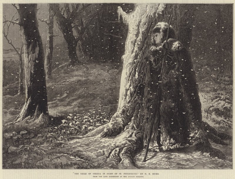 Sibiriens eksil i syne af Sankt Petersborg af George Elgar Hicks