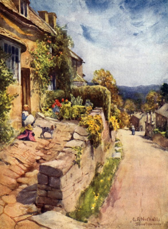 Bourton on te Hill af George Franck Nicholls