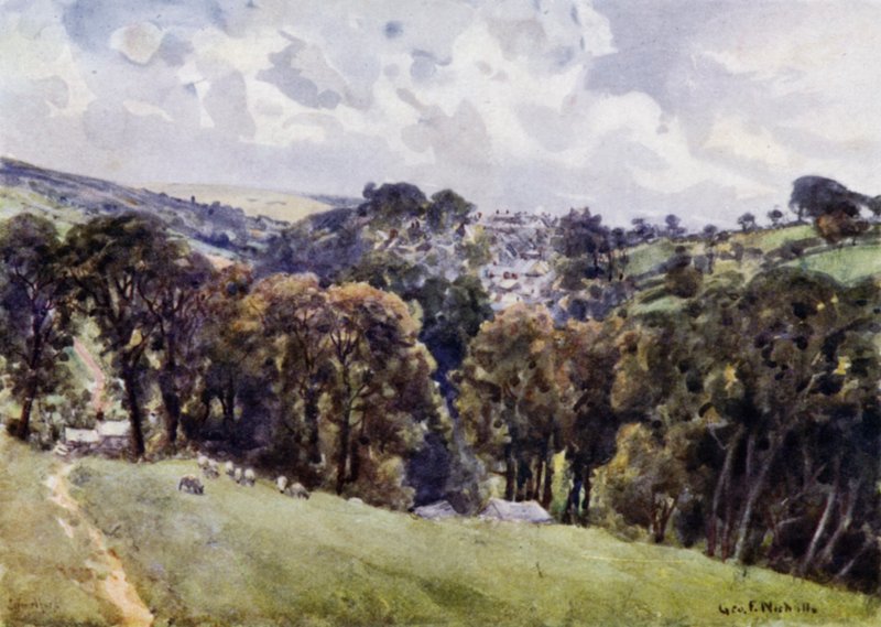 Camelford (farve litho) af George Franck Nicholls