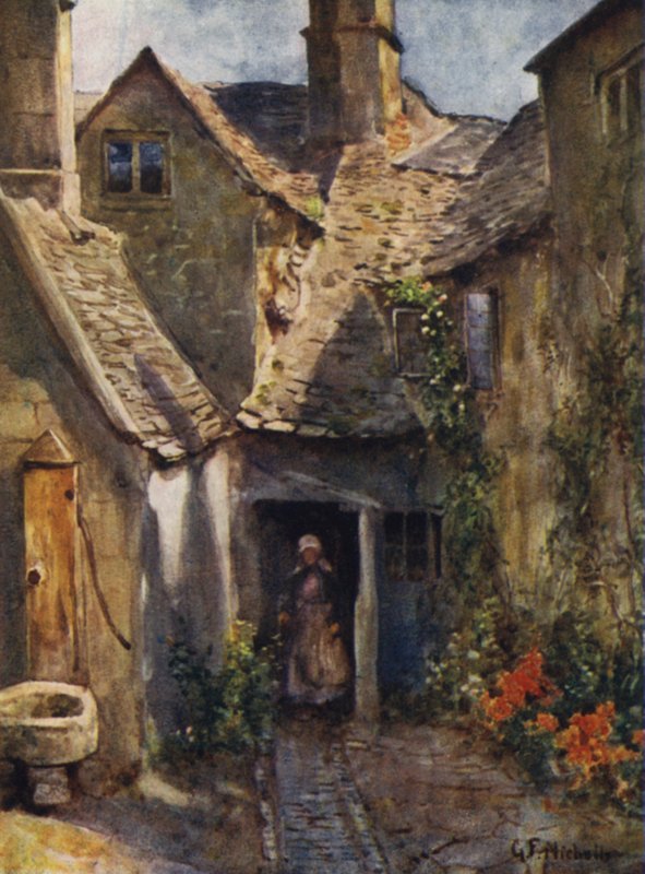 Gamle huse, Chipping Campden af George Franck Nicholls