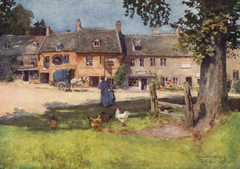 Gamle Aktier, Stow on the Wold af George Franck Nicholls