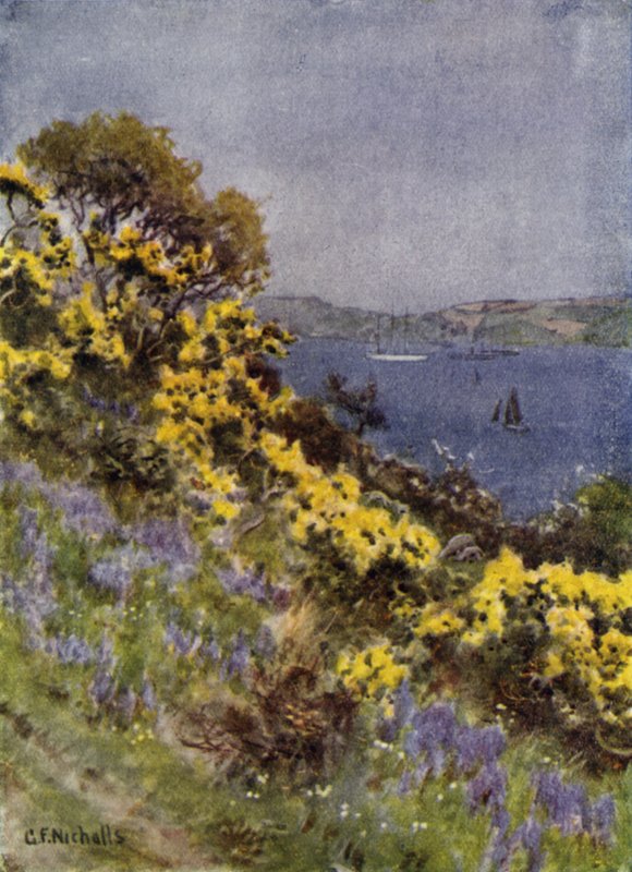 The Banks of the Fal, Falmouthdani af George Franck Nicholls