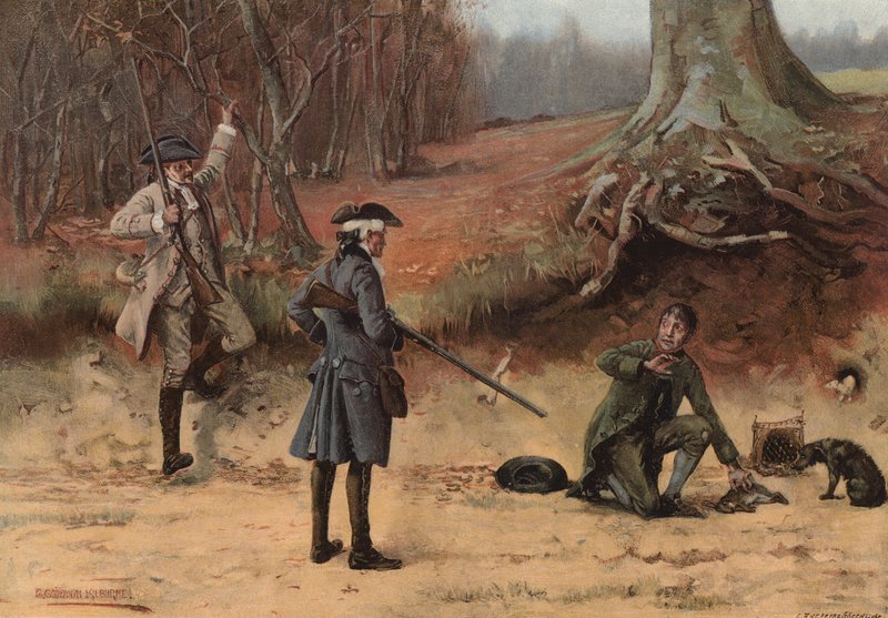 På fersk gerning af George Goodwin Kilburne