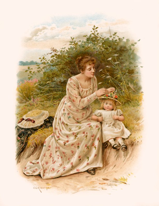 Tennysons Dora af George Goodwin Kilburne