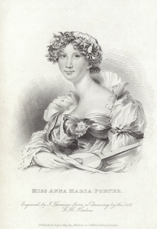 Anna Maria Porter, engelsk digter og romanforfatter af George Henry (after) Harlow