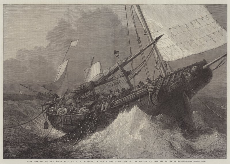 Høsten af Nordsøen af George Henry Andrews