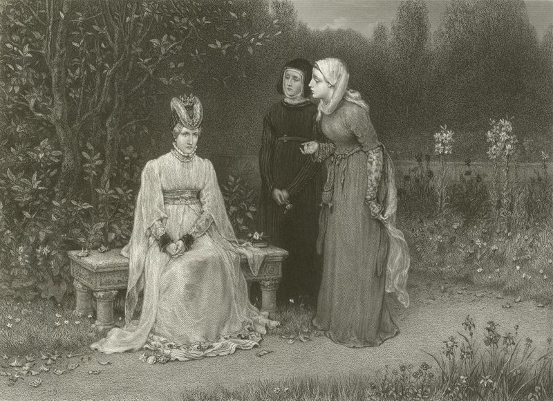 Dronning Isabella og hendes damer af George Henry Boughton