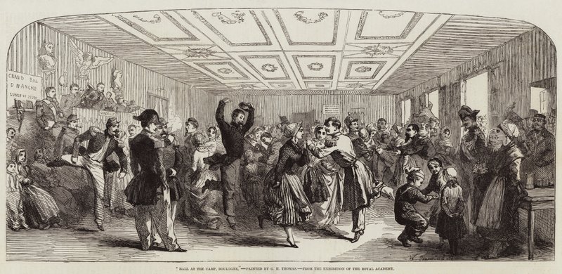 Bal på lejren, Boulogne af George Housman Thomas