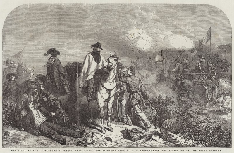 Garibaldi i Rom, 1849 af George Housman Thomas