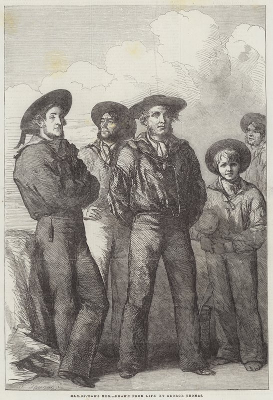 Man-of-Wars mænd af George Housman Thomas