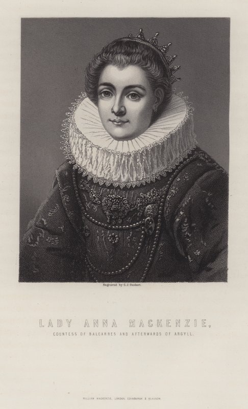 Lady Anna Mackenzie, grevinde af Balcarres og derefter af Argyll af George J. Stodart