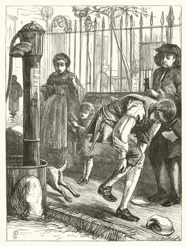 Illustration til Elegy, On the Death Of A Mad Dog (gravering) af George John Pinwell