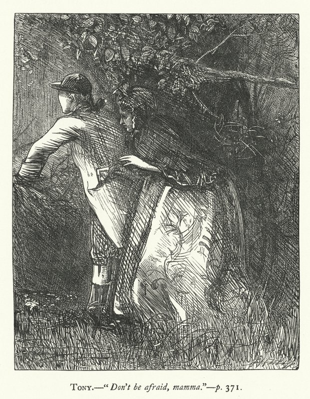 Illustration til She Stoops To Conquer (gravering) af George John Pinwell