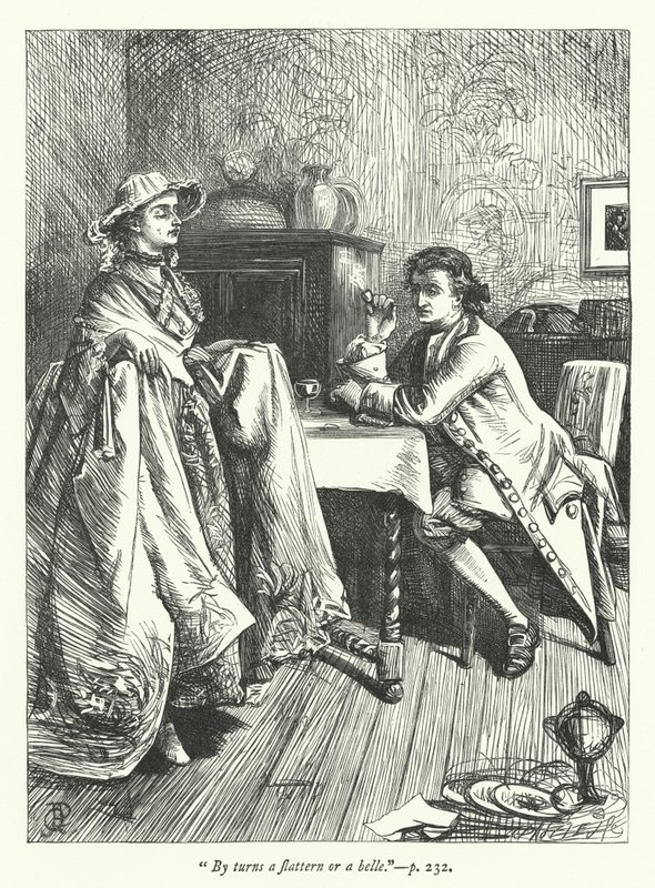 Illustration til The Double Transformation (gravering) af George John Pinwell
