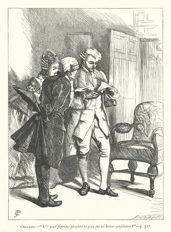 Illustration til Den godmodige mand (gravering) af George John Pinwell