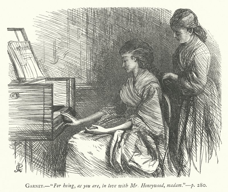 Illustration til Den godmodige mand (gravering) af George John Pinwell