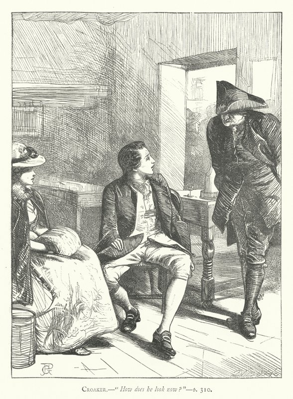 Illustration til Den godmodige mand (gravering) af George John Pinwell