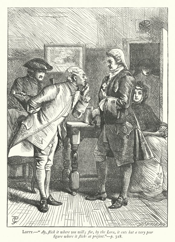 Illustration til Den godmodige mand (gravering) af George John Pinwell